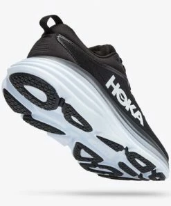 Hoka Women's Bondi 8 - Black White Shoes
