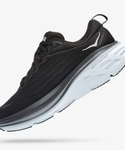 Hoka Women's Bondi 8 - Black White Shoes