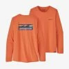 Patagonia Women's Long-Sleeve Capilene Cool Daily - Tigerlily Orange Tops