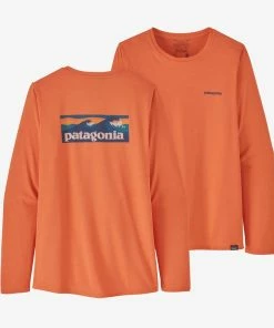 Patagonia Women's Long-Sleeve Capilene Cool Daily - Tigerlily Orange Tops