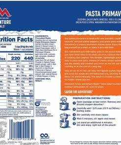 Mountain House Pasta Primavera Food