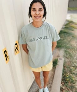 Happy Trails Outfitters Happy Trails Embroidered San Angelo Texas T-Shirt Additional Colors T-Shirts