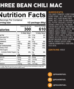 Peak Refuel Three Bean Chili Mac Food